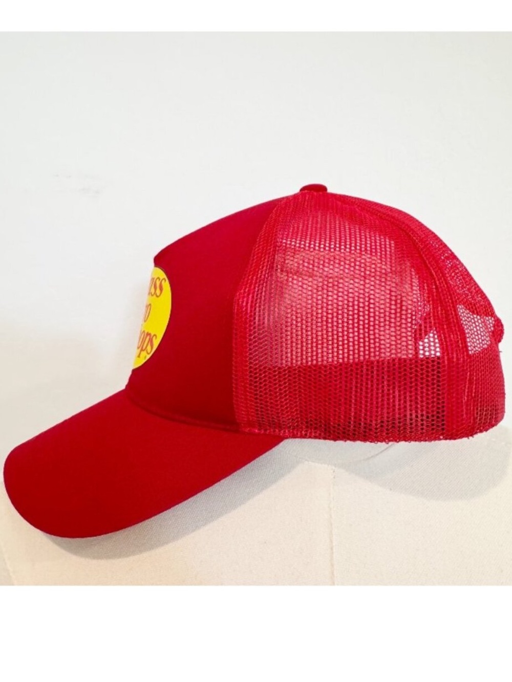 Bass Pro Shops Red Adjustable Trucker Hat Outdoors Western Cap Casual One Size